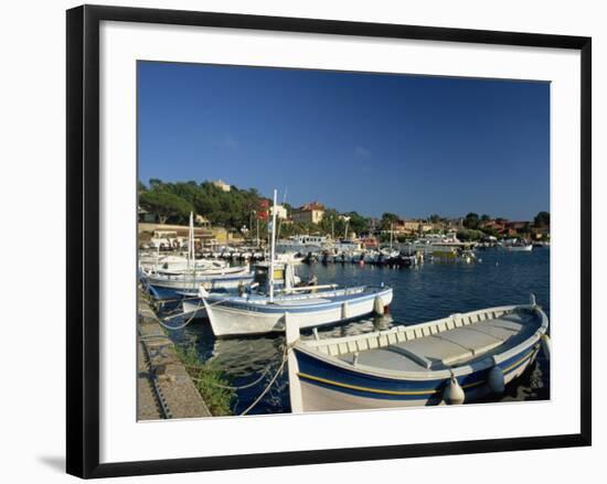 Harbour, Ile De Porquerolles, Near Hyeres, Var, Cote D'Azur, Provence, France, Mediterranean-Tomlinson Ruth-Framed Photographic Print