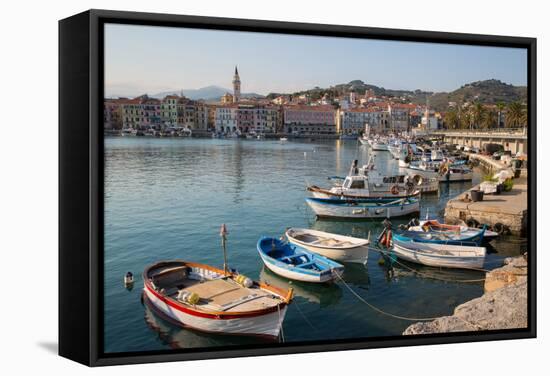 Harbour, Imperia, Liguria, Italy, Europe-Frank Fell-Framed Stretched Canvas