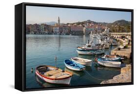 Harbour, Imperia, Liguria, Italy, Europe-Frank Fell-Framed Stretched Canvas