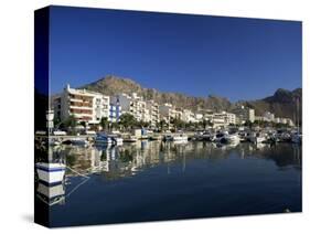 Harbour in the Morning, Puerto Pollensa, Majorca, Balearic Islands, Spain, Mediterranean-Ruth Tomlinson-Stretched Canvas