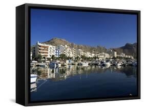 Harbour in the Morning, Puerto Pollensa, Majorca, Balearic Islands, Spain, Mediterranean-Ruth Tomlinson-Framed Stretched Canvas