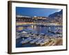 Harbour in the Port of Monaco, Principality of Monaco, Cote D'Azur, Mediterranean, Europe-Christian Kober-Framed Photographic Print