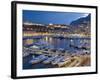 Harbour in the Port of Monaco, Principality of Monaco, Cote D'Azur, Mediterranean, Europe-Christian Kober-Framed Photographic Print