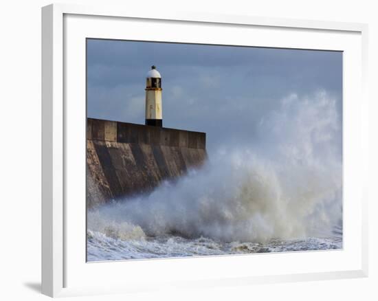 Harbour Light, Porthcawl, South Wales, Wales, United Kingdom, Europe-Billy Stock-Framed Photographic Print