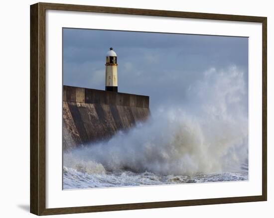 Harbour Light, Porthcawl, South Wales, Wales, United Kingdom, Europe-Billy Stock-Framed Photographic Print