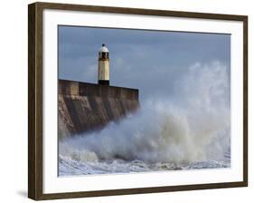 Harbour Light, Porthcawl, South Wales, Wales, United Kingdom, Europe-Billy Stock-Framed Photographic Print