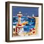 Harbour Lights II-Anuk Naumann-Framed Art Print