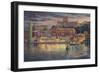 Harbour Lights-John Bradley-Framed Giclee Print