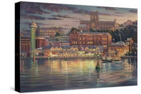 Harbour Lights-John Bradley-Stretched Canvas