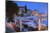 Harbour Lit Up at Dusk, Bol, Brac Island, Dalmatian Coast, Croatia, Europe-John Miller-Mounted Photographic Print