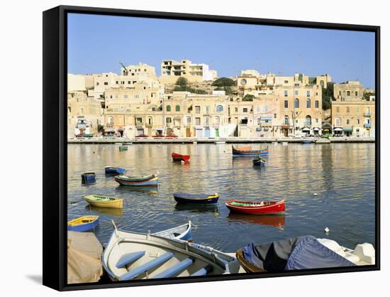 Harbour, Marsascala, Malta-Peter Thompson-Framed Stretched Canvas