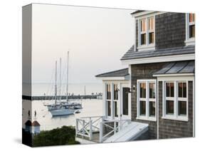 Harbour, Menemsha, Martha's Vineyard, Massachusetts, USA-Walter Bibikow-Stretched Canvas