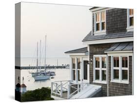 Harbour, Menemsha, Martha's Vineyard, Massachusetts, USA-Walter Bibikow-Stretched Canvas