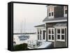 Harbour, Menemsha, Martha's Vineyard, Massachusetts, USA-Walter Bibikow-Framed Stretched Canvas