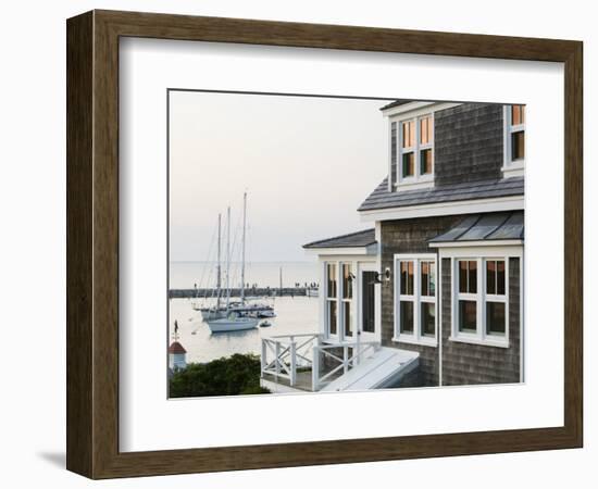 Harbour, Menemsha, Martha's Vineyard, Massachusetts, USA-Walter Bibikow-Framed Photographic Print