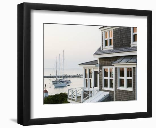 Harbour, Menemsha, Martha's Vineyard, Massachusetts, USA-Walter Bibikow-Framed Photographic Print