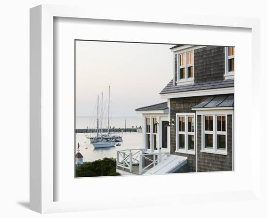 Harbour, Menemsha, Martha's Vineyard, Massachusetts, USA-Walter Bibikow-Framed Photographic Print