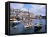 Harbour, Mevagissey, Cornwall, United Kingdom-Roy Rainford-Framed Stretched Canvas