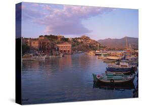 Harbour, Molyvos, Lesbos, Greek Islands, Greece, Europe-Lightfoot Jeremy-Stretched Canvas