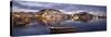Harbour, Moskenes, Flakstadoya Island, Lofoten Islands, Norway-Peter Adams-Stretched Canvas