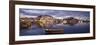 Harbour, Moskenes, Flakstadoya Island, Lofoten Islands, Norway-Peter Adams-Framed Photographic Print