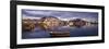 Harbour, Moskenes, Flakstadoya Island, Lofoten Islands, Norway-Peter Adams-Framed Photographic Print