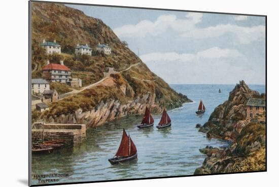 Harbour Mouth, Polperro-Alfred Robert Quinton-Mounted Giclee Print