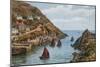 Harbour Mouth, Polperro-Alfred Robert Quinton-Mounted Giclee Print