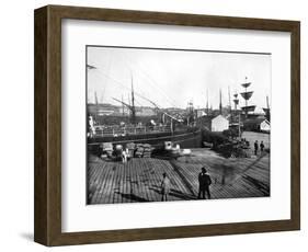 Harbour of Auckland, New Zealand, 1893-John L Stoddard-Framed Giclee Print