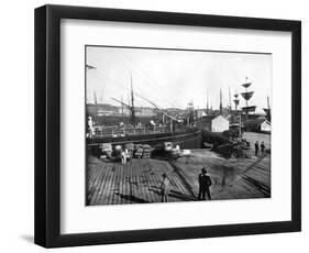 Harbour of Auckland, New Zealand, 1893-John L Stoddard-Framed Giclee Print