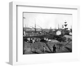 Harbour of Auckland, New Zealand, 1893-John L Stoddard-Framed Giclee Print