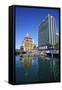 Harbour of Auckland, North Island, New Zealand, Pacific-Michael-Framed Stretched Canvas