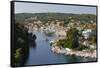 Harbour of Gaios town, Paxos, Ionian Islands, Greek Islands, Greece, Europe-Stuart Black-Framed Stretched Canvas
