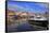 Harbour of Husum, Schleswig-Holstein, Germany, Europe-Hans-Peter Merten-Framed Stretched Canvas