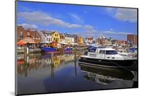 Harbour of Husum, Schleswig-Holstein, Germany, Europe-Hans-Peter Merten-Mounted Photographic Print