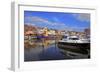 Harbour of Husum, Schleswig-Holstein, Germany, Europe-Hans-Peter Merten-Framed Photographic Print