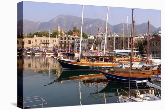 Harbour of Kyrenia (Girne), North Cyprus-Peter Thompson-Stretched Canvas