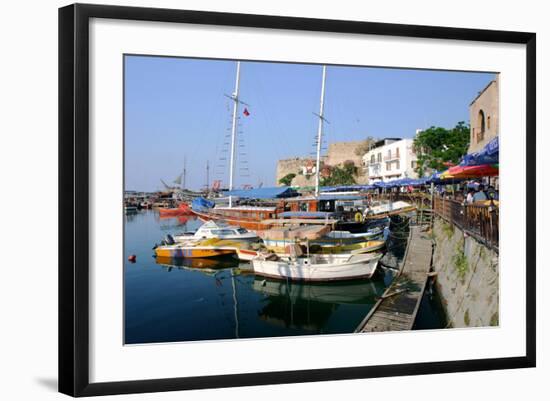 Harbour of Kyrenia (Girne), North Cyprus-Peter Thompson-Framed Photographic Print