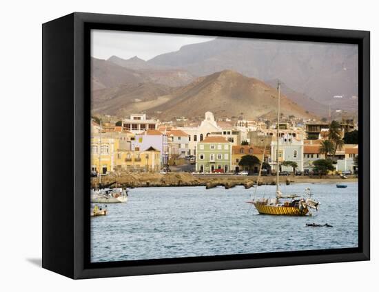 Harbour of Mindelo, Sao Vicente, Cape Verde Islands, Atlantic Ocean, Africa-Robert Harding-Framed Stretched Canvas