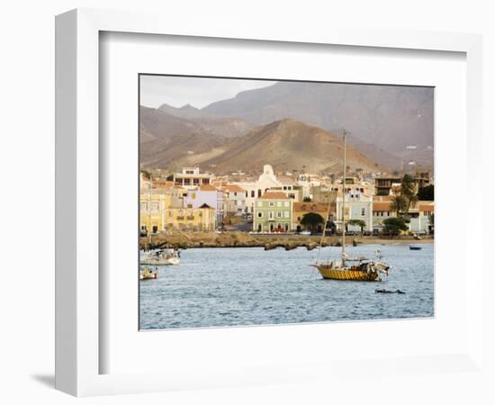 Harbour of Mindelo, Sao Vicente, Cape Verde Islands, Atlantic Ocean, Africa-Robert Harding-Framed Photographic Print