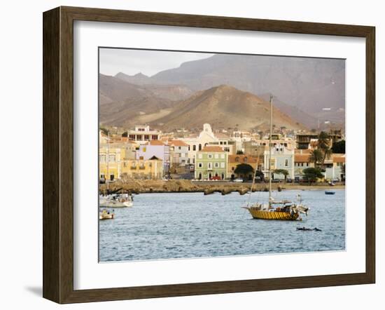 Harbour of Mindelo, Sao Vicente, Cape Verde Islands, Atlantic Ocean, Africa-Robert Harding-Framed Photographic Print