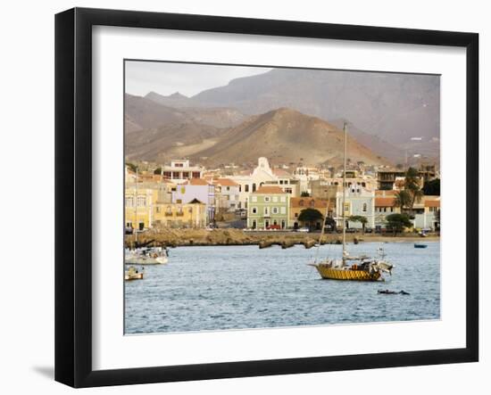 Harbour of Mindelo, Sao Vicente, Cape Verde Islands, Atlantic Ocean, Africa-Robert Harding-Framed Photographic Print