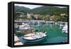 Harbour of Poros, Kefalonia, Greece-Peter Thompson-Framed Stretched Canvas