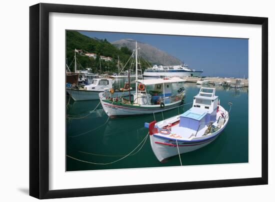 Harbour of Poros, Kefalonia, Greece-Peter Thompson-Framed Photographic Print