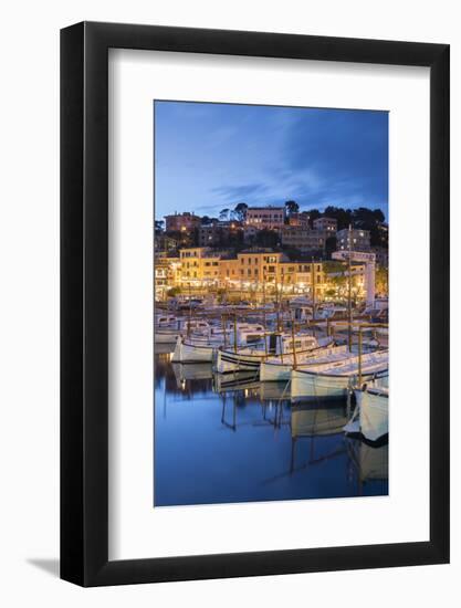 Harbour of Port De Soller, Majorca, the Balearic Islands, Spain-Rainer Mirau-Framed Photographic Print