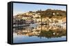 Harbour of Porto Azzurro, Island of Elba, Livorno Province, Tuscany, Italy-Markus Lange-Framed Stretched Canvas