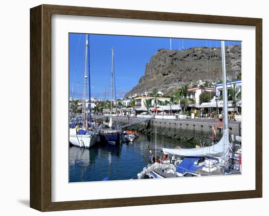 Harbour of Puerto De Mogan, Gran Canaria, Canary Islands-Peter Thompson-Framed Photographic Print