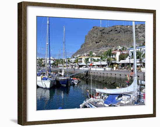 Harbour of Puerto De Mogan, Gran Canaria, Canary Islands-Peter Thompson-Framed Photographic Print