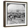 Harbour of Rangoon on the Irawaddy River, Burma, 1908-null-Framed Premium Photographic Print