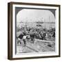 Harbour of Rangoon on the Irawaddy River, Burma, 1908-null-Framed Photographic Print